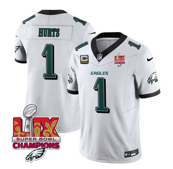 Men & Women & Youth Philadelphia Eagles #1 Jalen Hurts White 2025 Eagles Logo Super Bowl LIX Patch New F.U.S.E. Vapor Untouchable Limited Stitched Jersey Dzhi,We sell and wholesale Men & Women & Youth Philadelphia Eagles #1 Jalen Hurts White 2025 Eagles Logo Super Bowl LIX Patch New F.U.S.E. Vapor Untouchable Limited Stitched Jersey Dzhi on line form chian!
